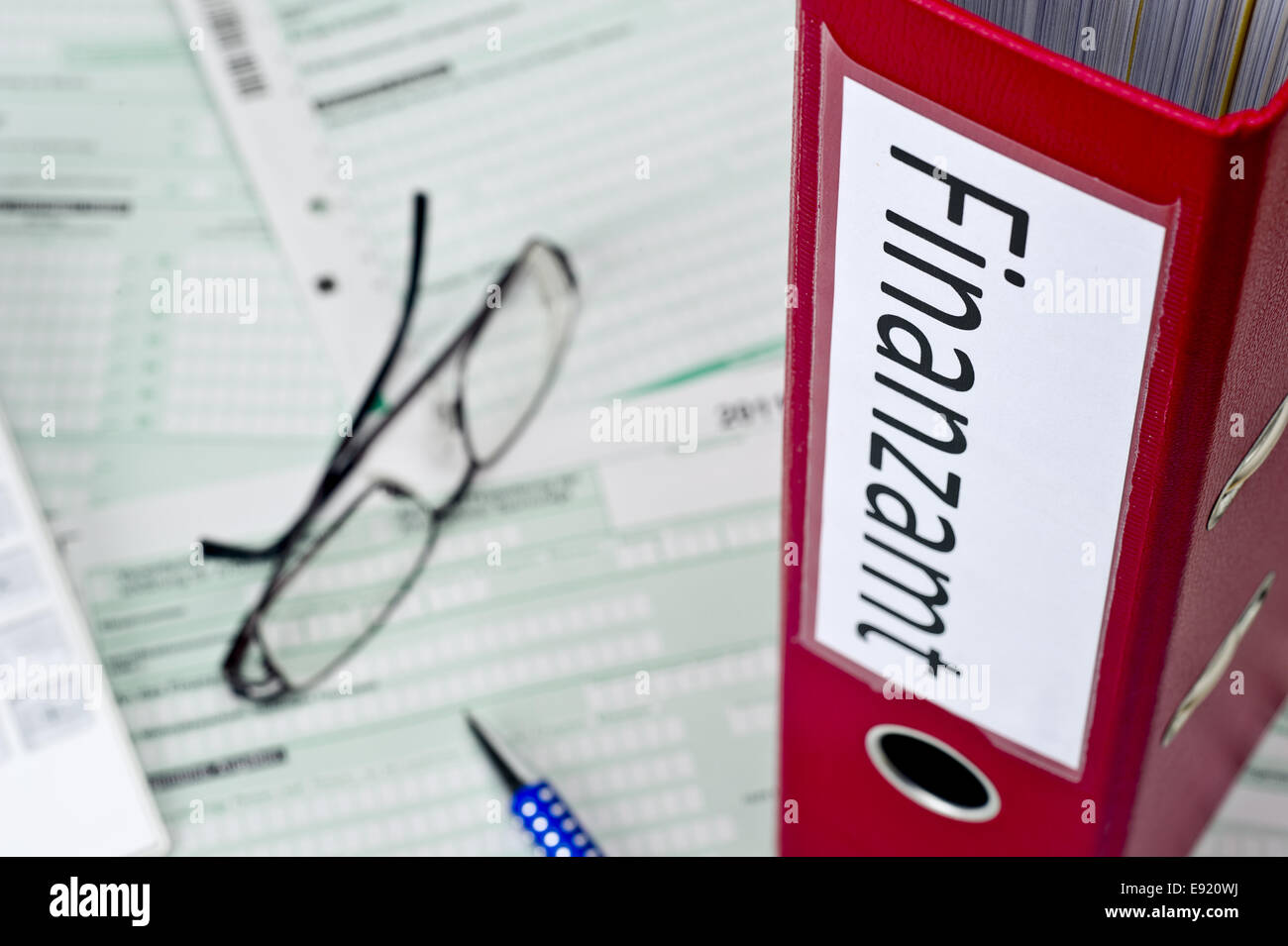 Documents for the tax office Stock Photo