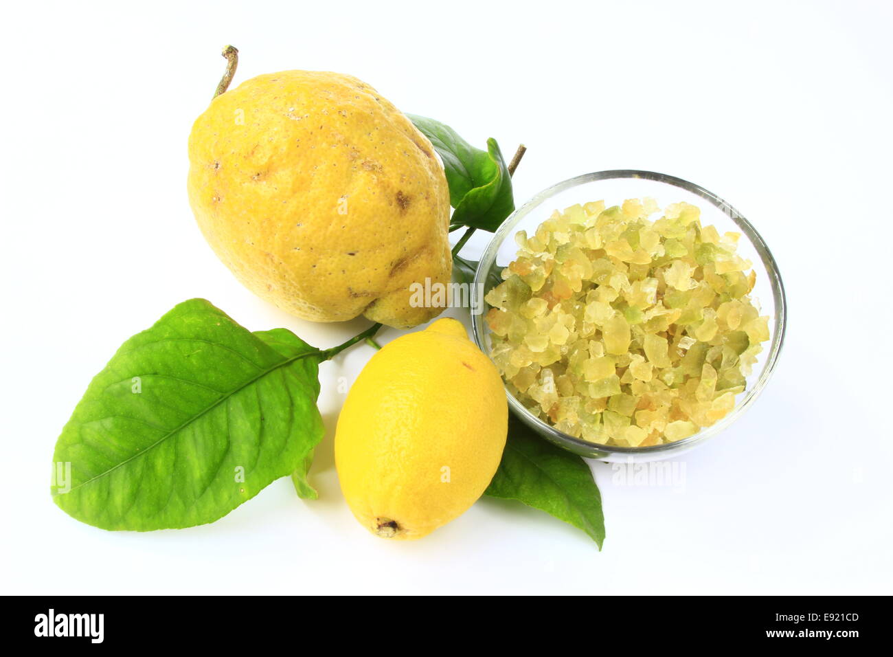 Citron and candied lemon-peel Stock Photo
