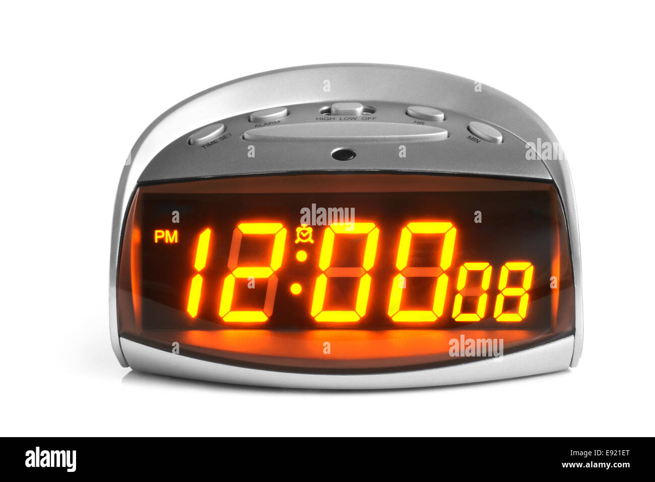 Digital electronic clock Stock Photo