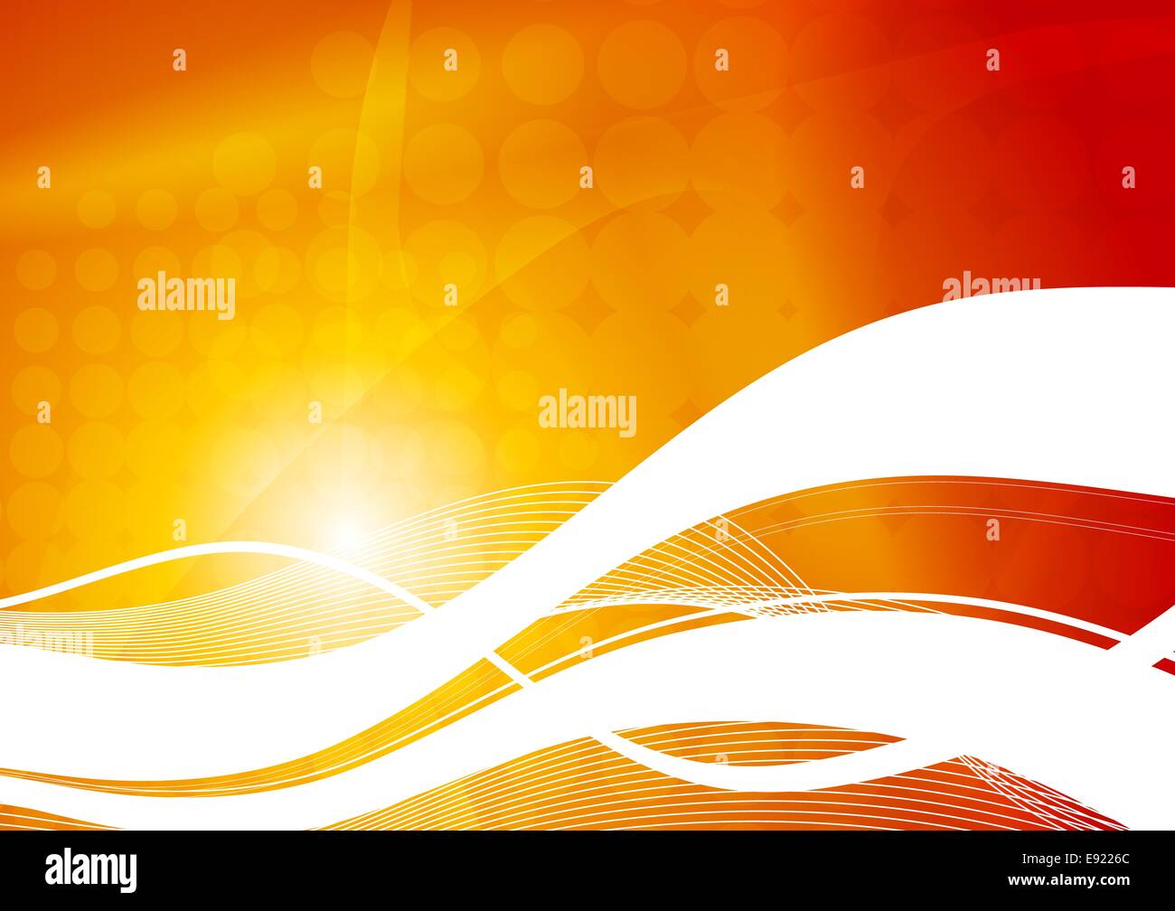 Beautiful red-yellow background with abstract wave Stock Photo - Alamy