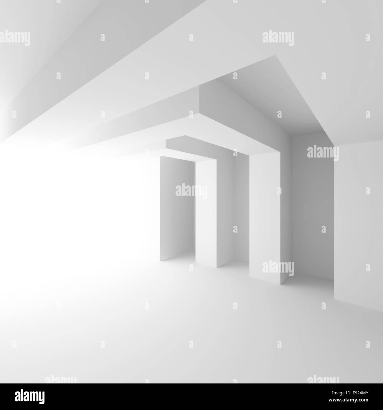 Abstract architecture modern entrance Black and White Stock Photos ...