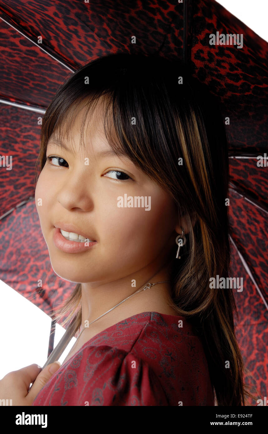 Young lady with umbrella Stock Photo Alamy Young lady with umbrella Stock Photo Alamy