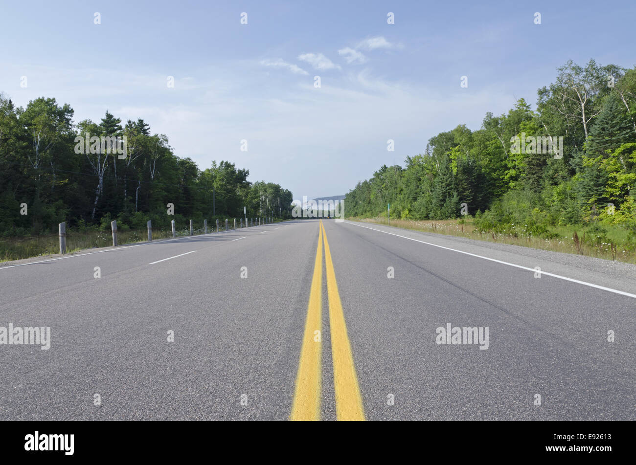 TransCanada highway Stock Photo
