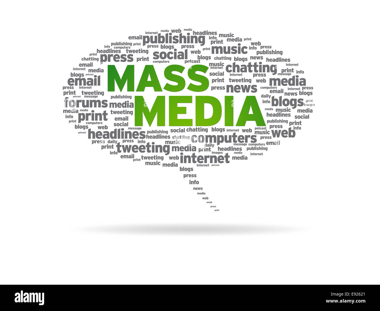 Mass Media Stock Photo