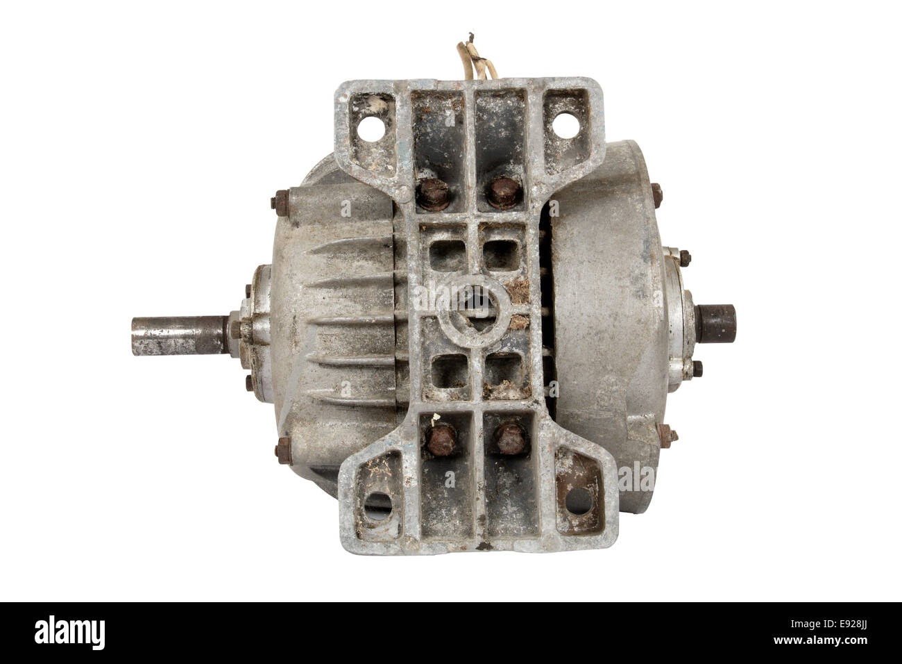 Old electric motor (isolated Stock Photo Alamy