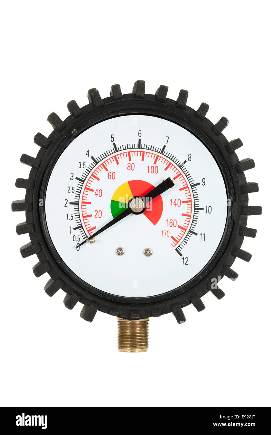 Pressure meter (isolated Stock Photo Alamy