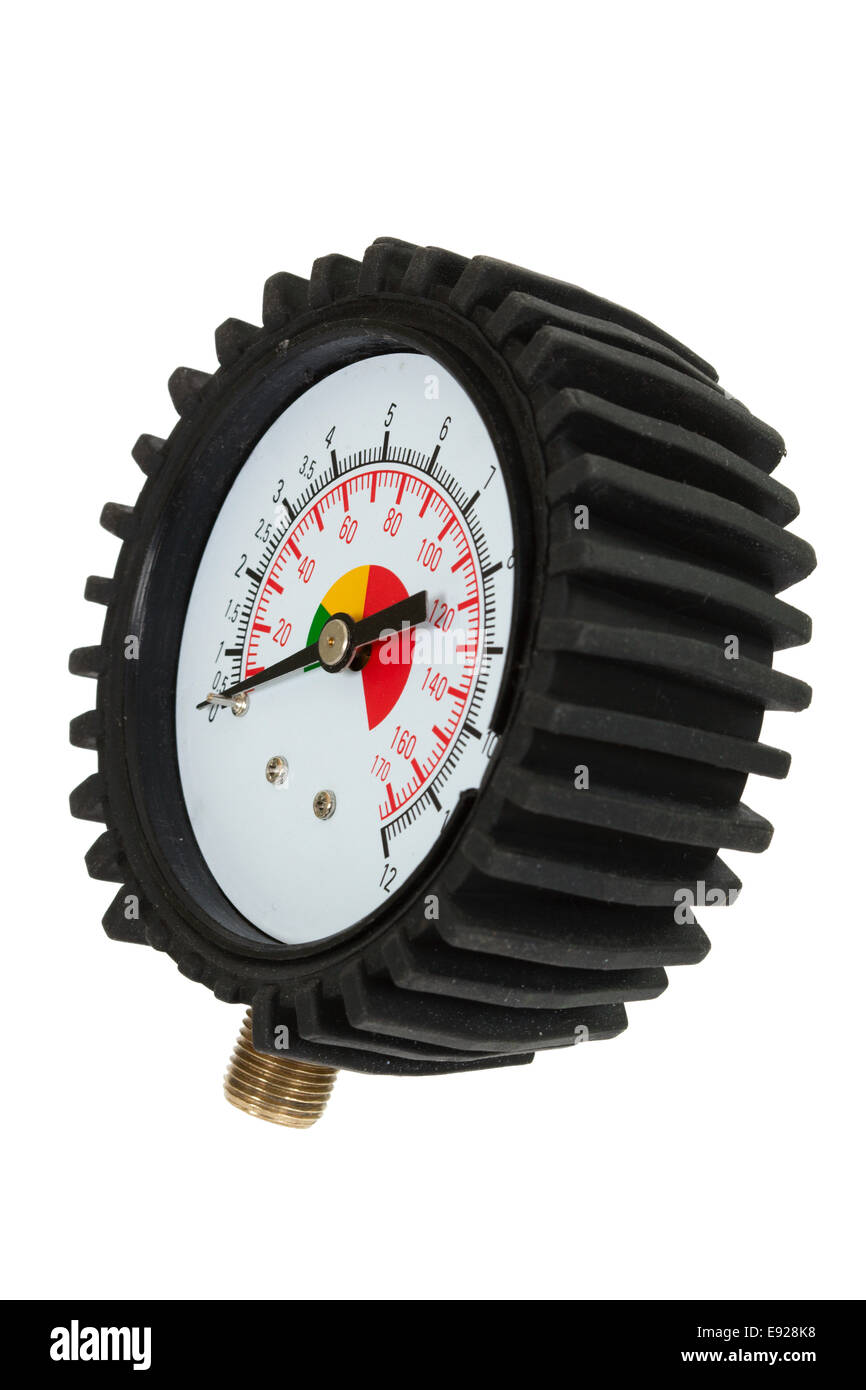 Pressure meter (isolated Stock Photo Alamy