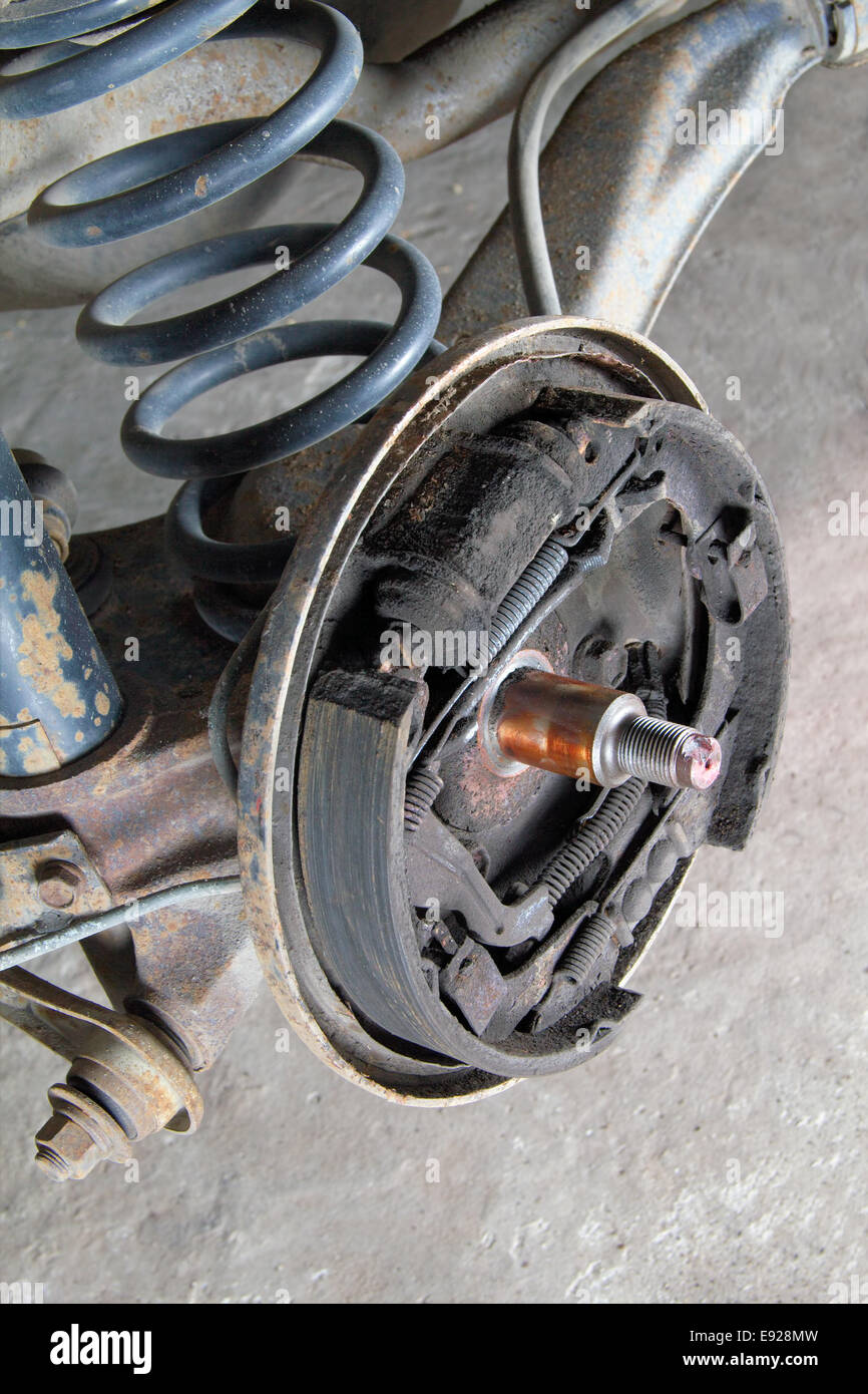 Old brake pads cylinder brake hi-res stock photography and images - Alamy