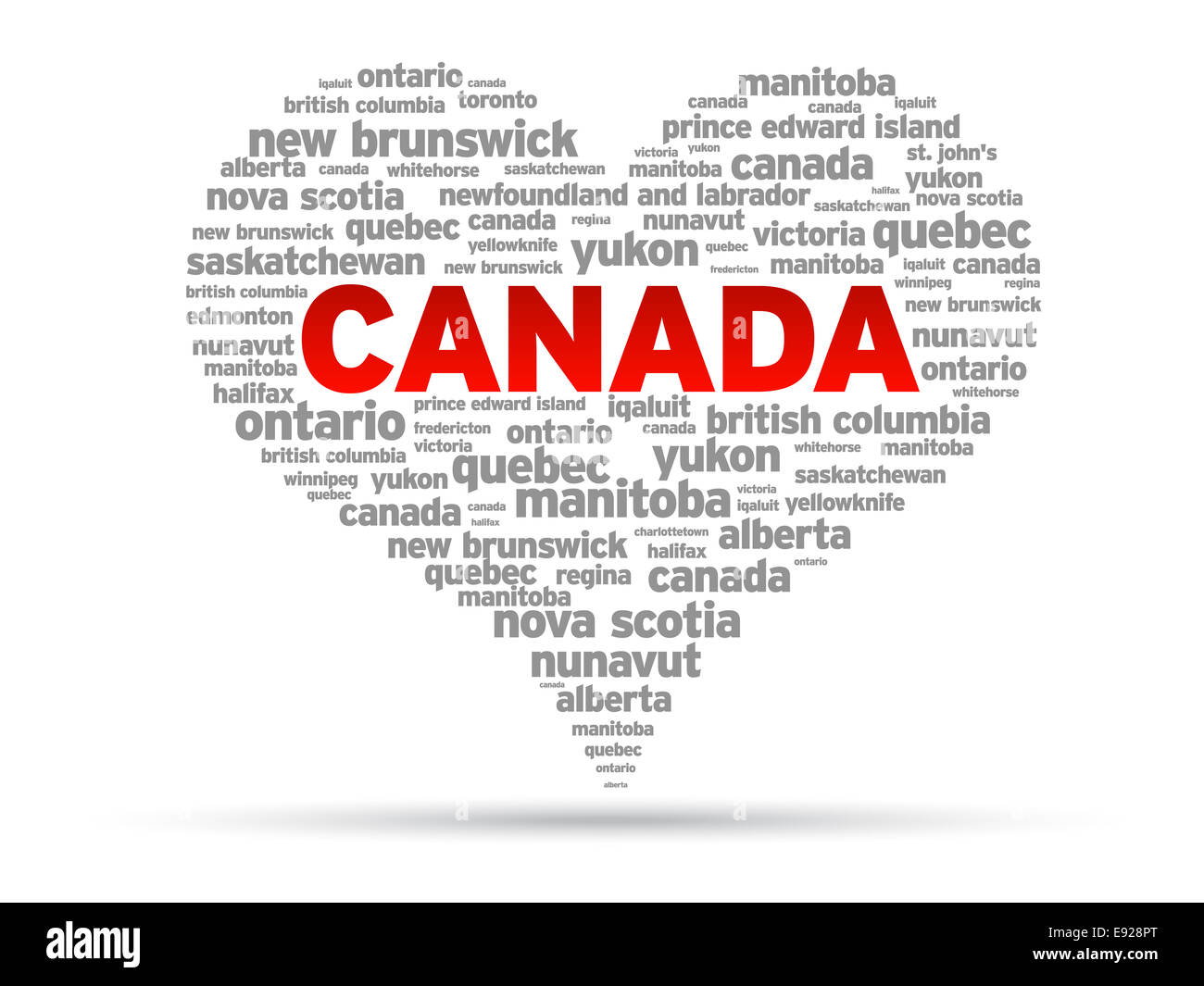 I Love Canada Stock Photo Alamy