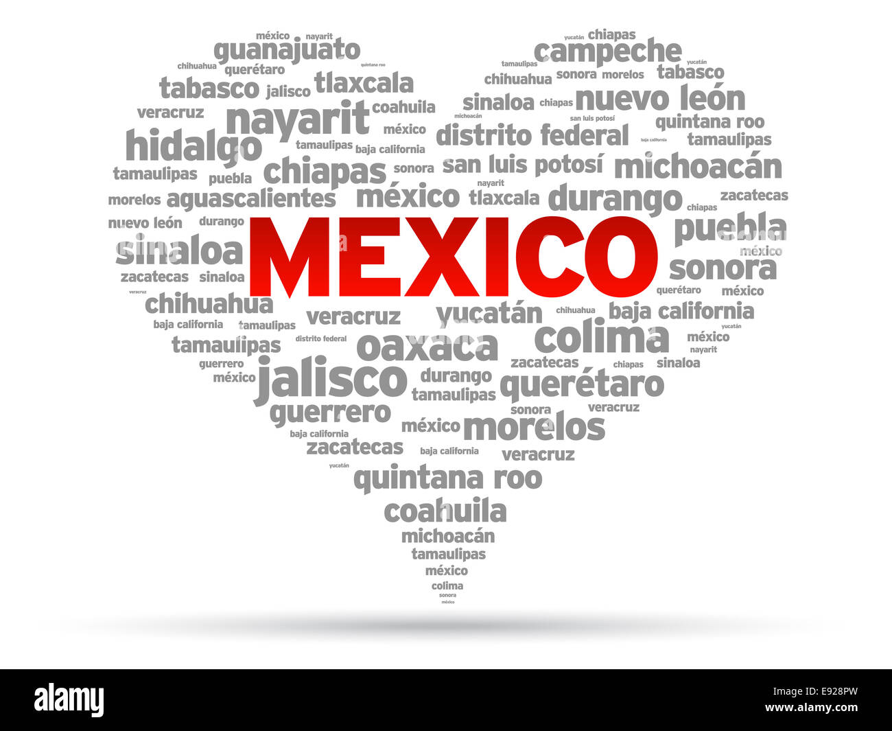 I Love Mexico Stock Photo