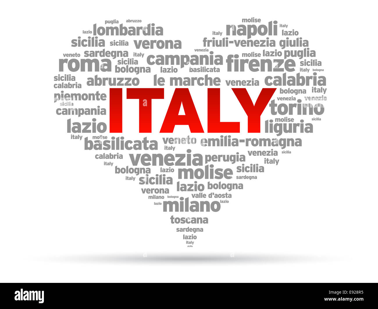 I Love Italy Stock Photo