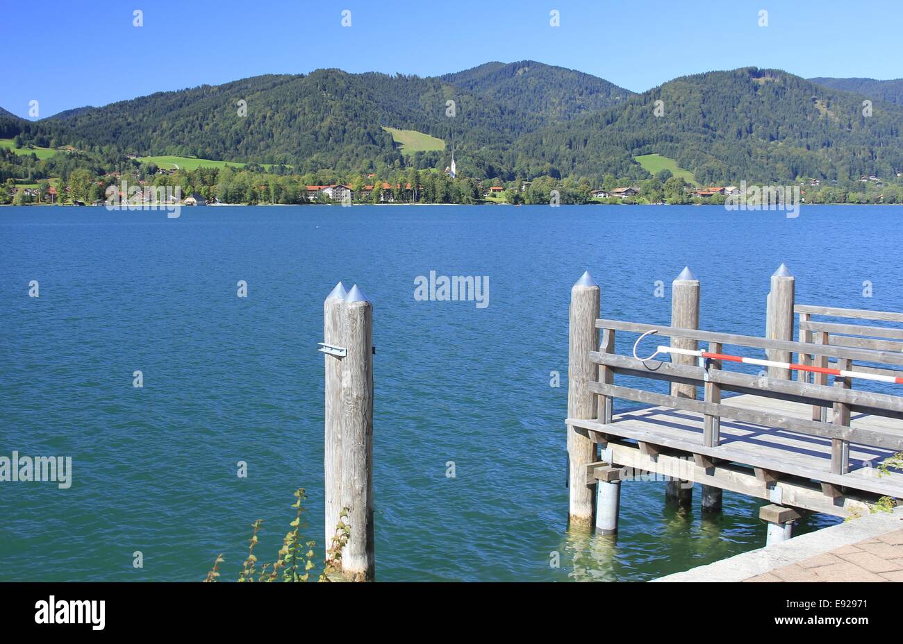 At lake Tegernsee, Bavaria Stock Photo