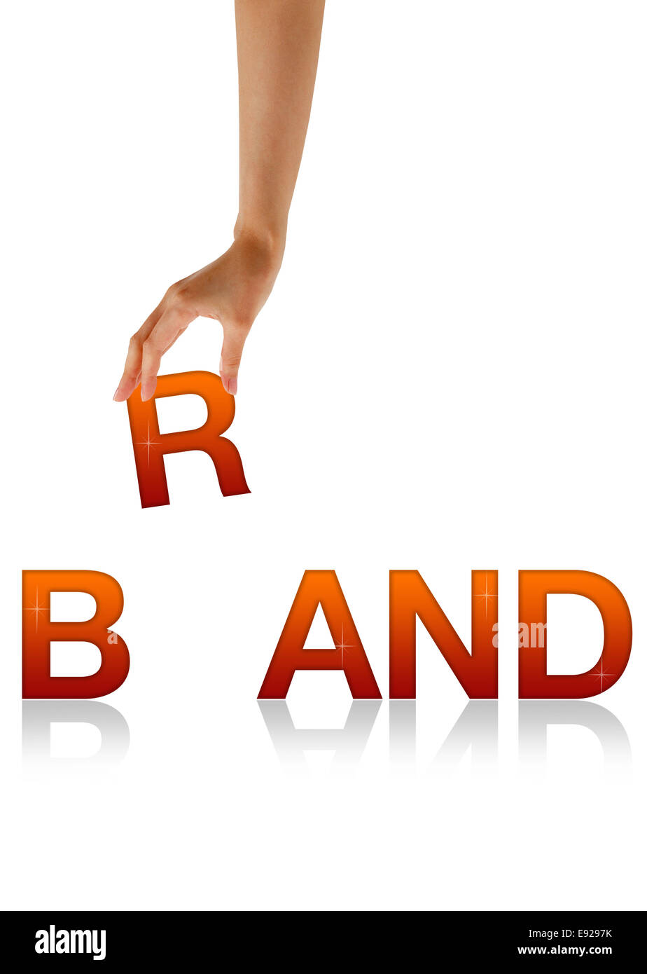 Brand - Hand Stock Photo