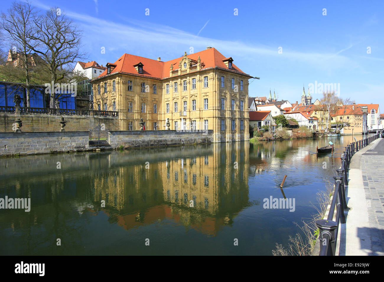 Water Castle Concordia, Bamberg, Bavaria Stock Photo