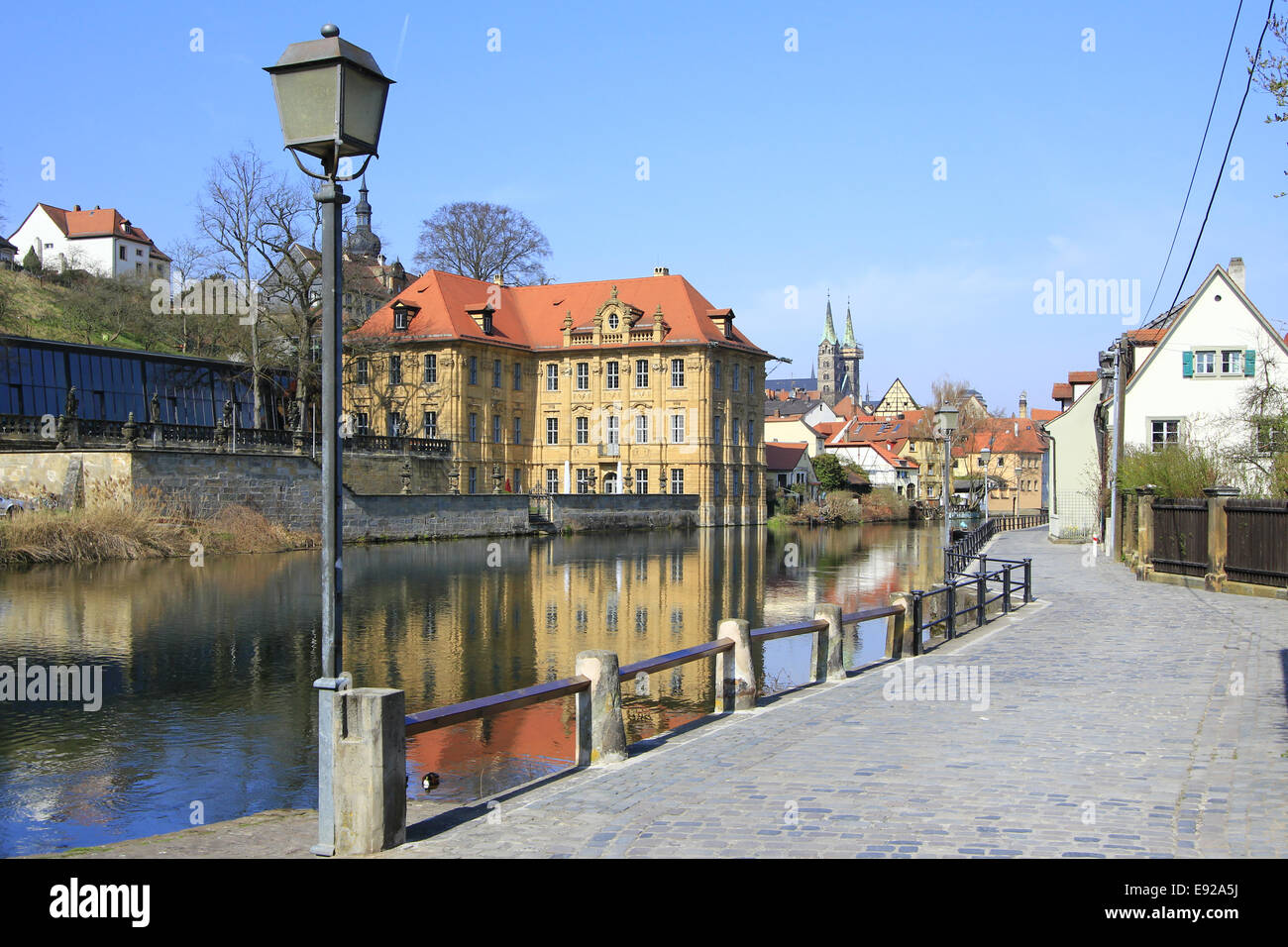 Water castle Concordia, Bamberg Stock Photo