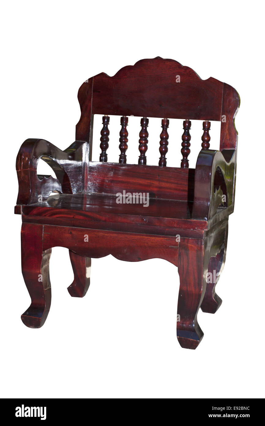 lacquered wooden chair Stock Photo Alamy