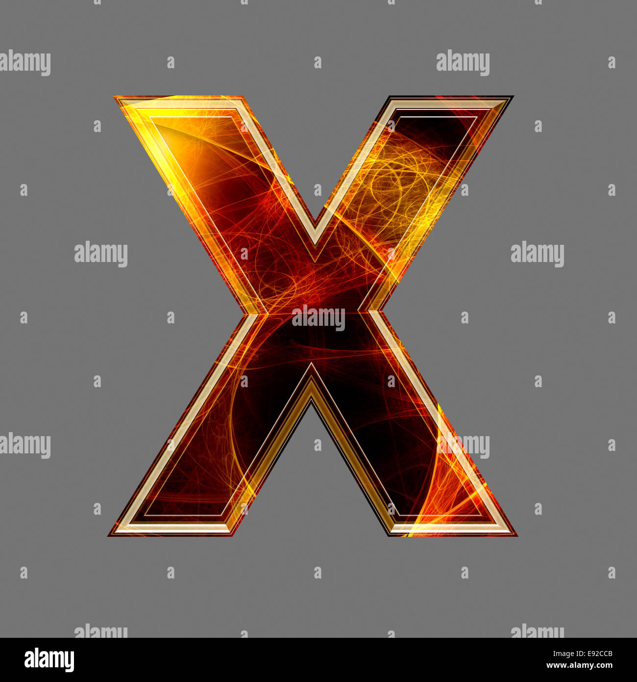 3d abstract and futuristic letter - X Stock Photo - Alamy