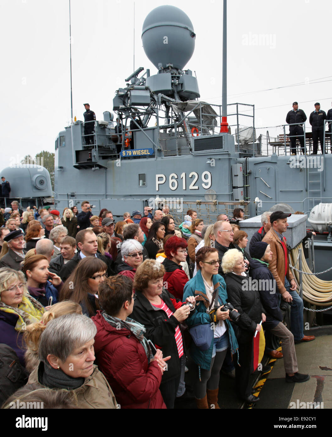 RostockWarnemuende, Germany. 17th Oct, 2014. The speedboats Wiesel