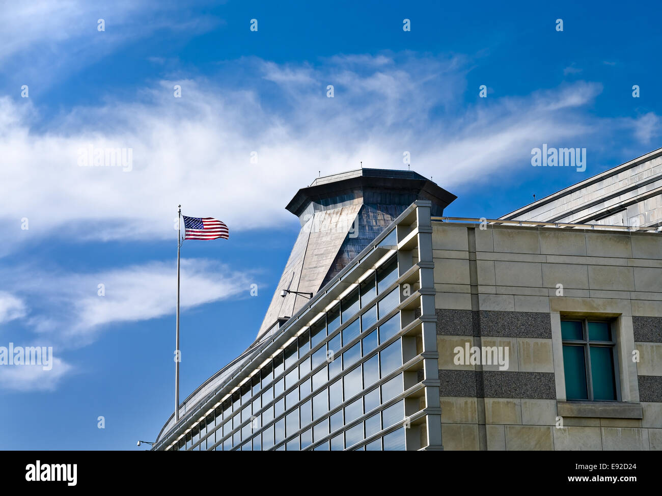 US Embassy Closeup Stock Photo