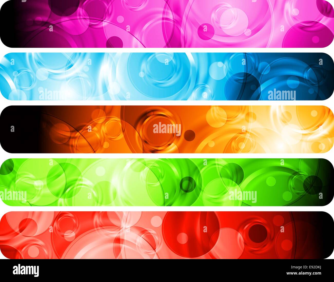 Set of colorful abstract headers. background eps 10 Stock Photo Alamy