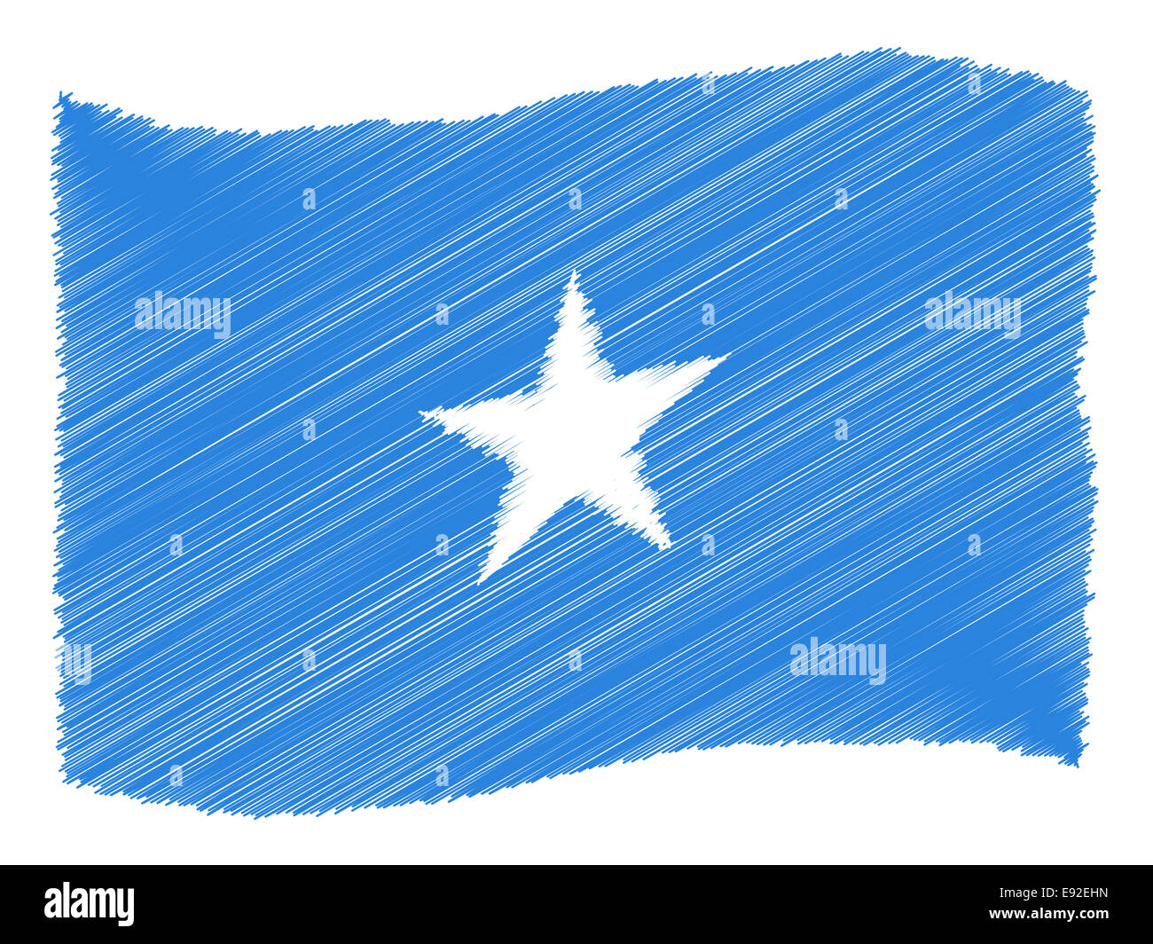 Sketch - Somalia Stock Photo