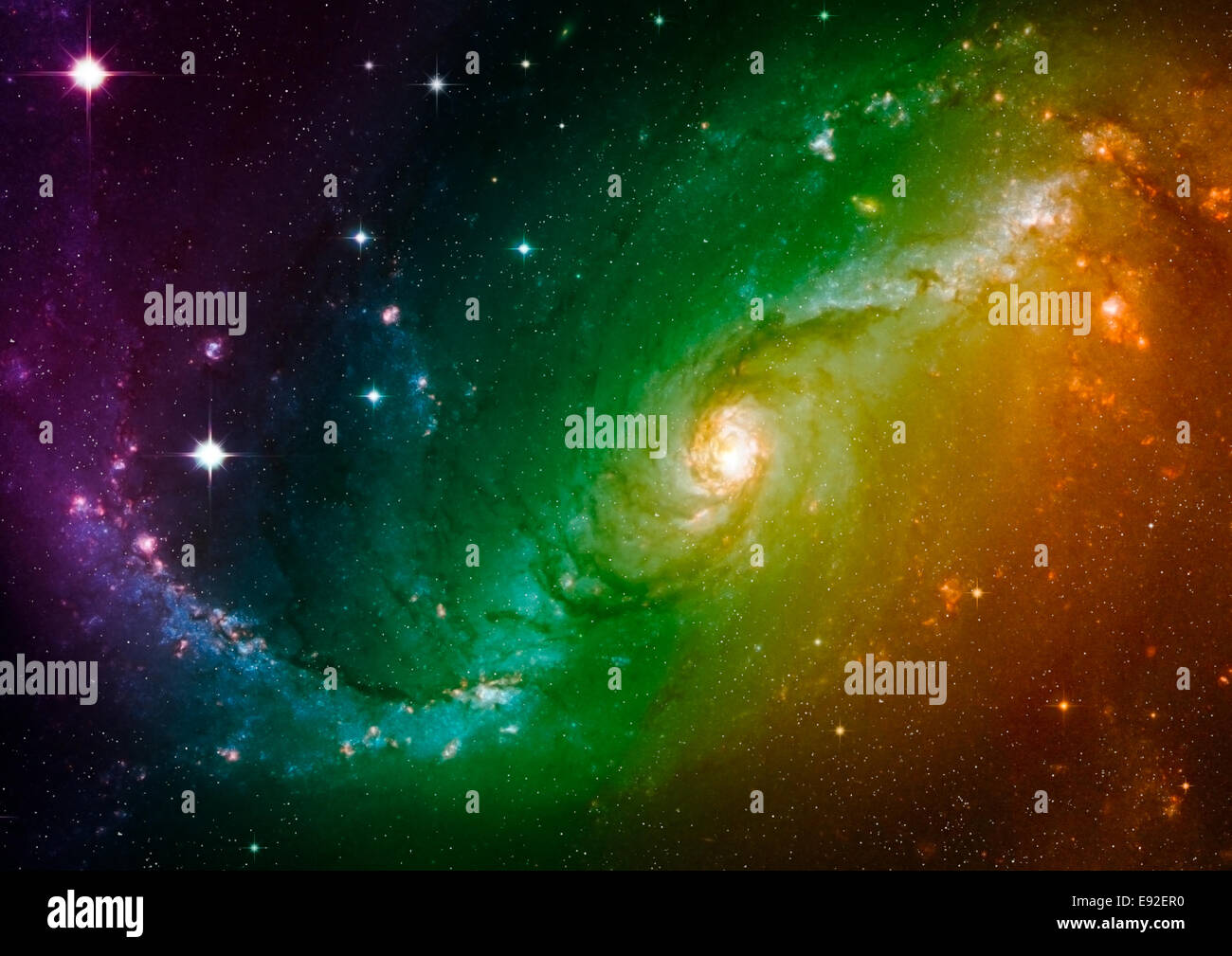 Space stars and nebula Stock Photo