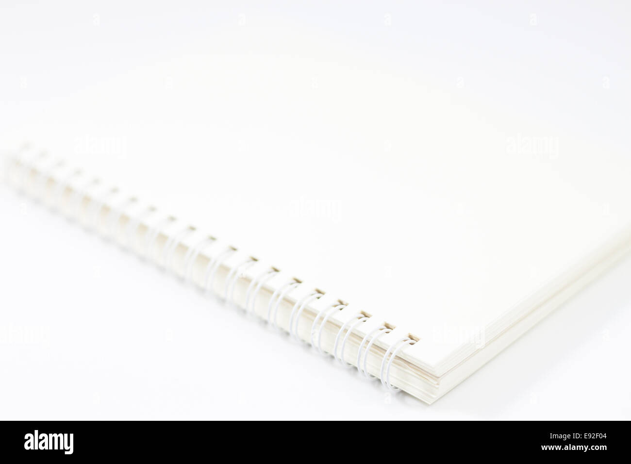Spiral notebook isolated on white background, stock photo Stock Photo