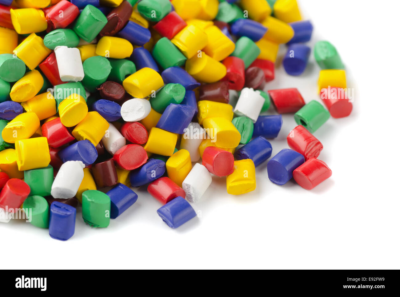 Polymer granules Stock Photo