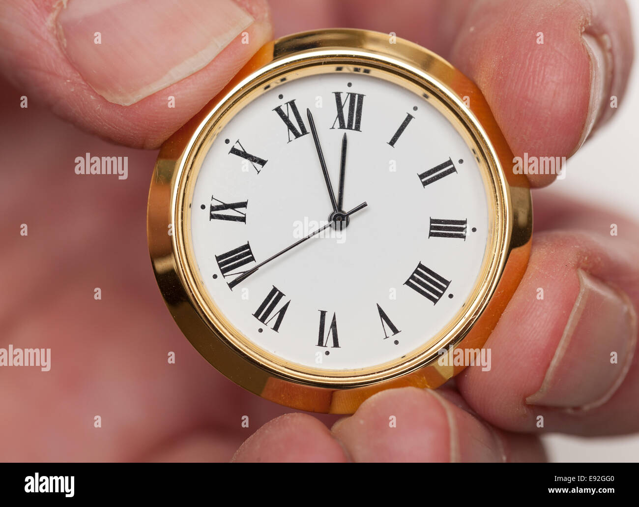 Clock Fingers High Resolution Stock Photography and Images Alamy