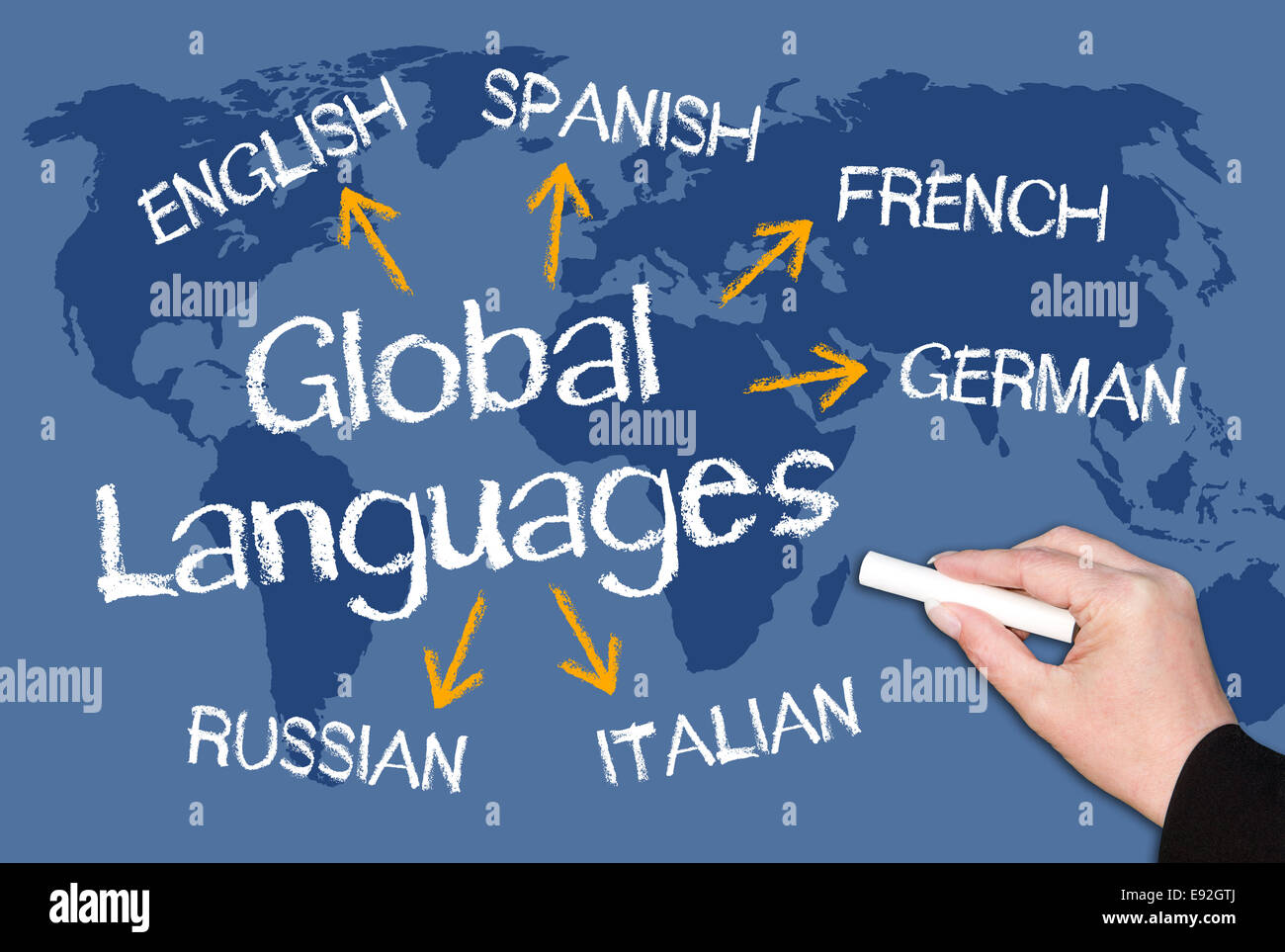 Global Languages Stock Photo