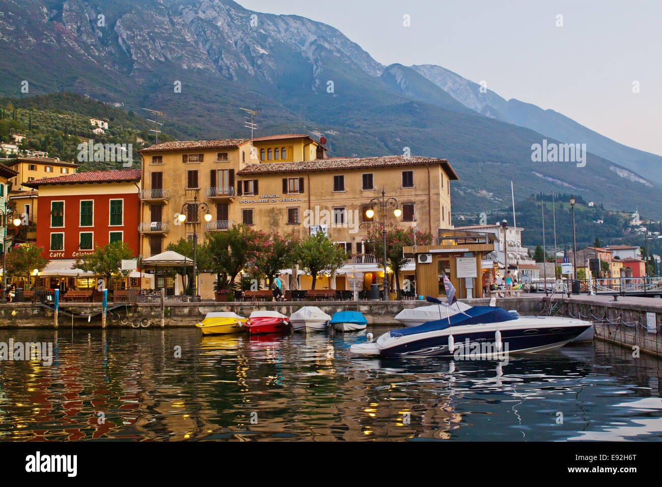Malcesine at Lake Garda Stock Photo Alamy