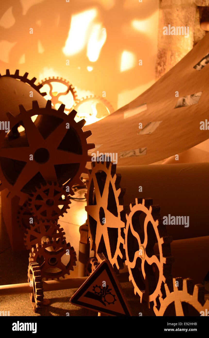 gear wheel machine Stock Photo Alamy
