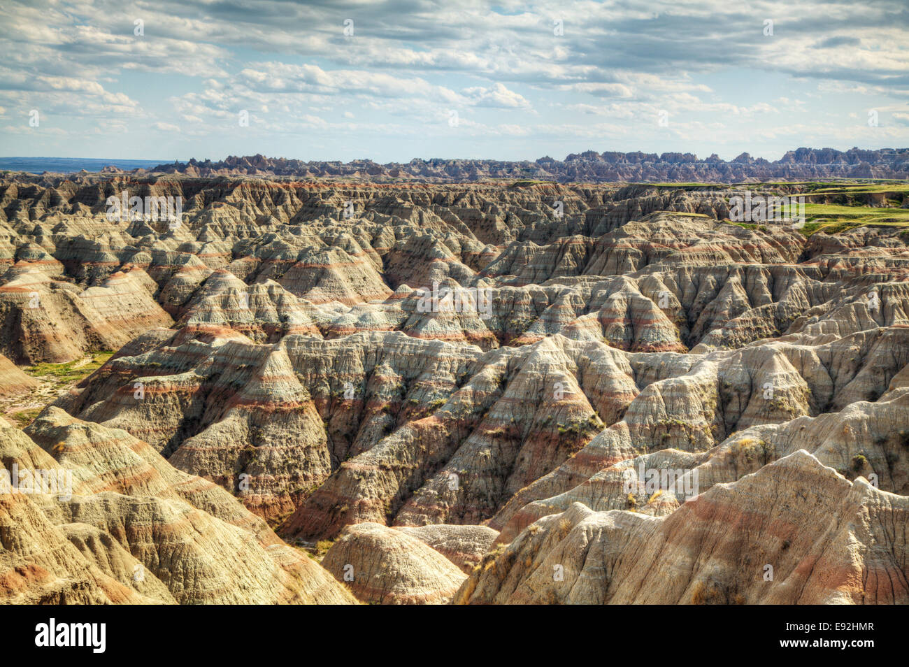 Scenic view at Badlands National Park Stock Photo