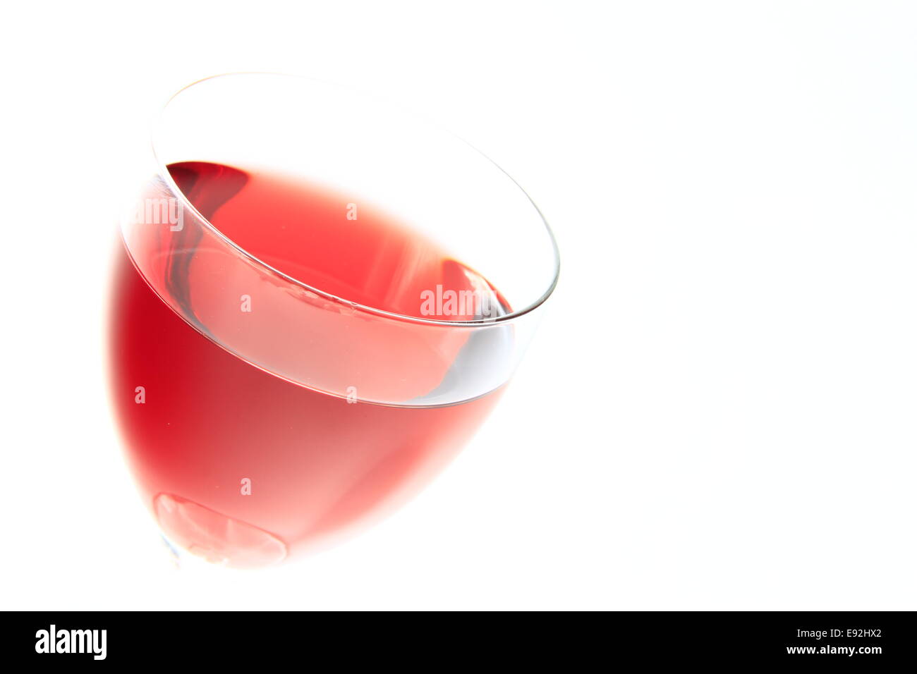 Red wine in a glass Stock Photo