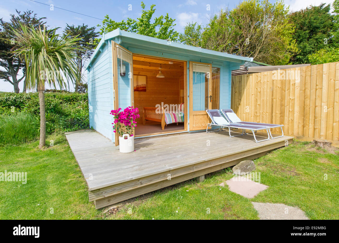Summerhouse garden room Stock Photo