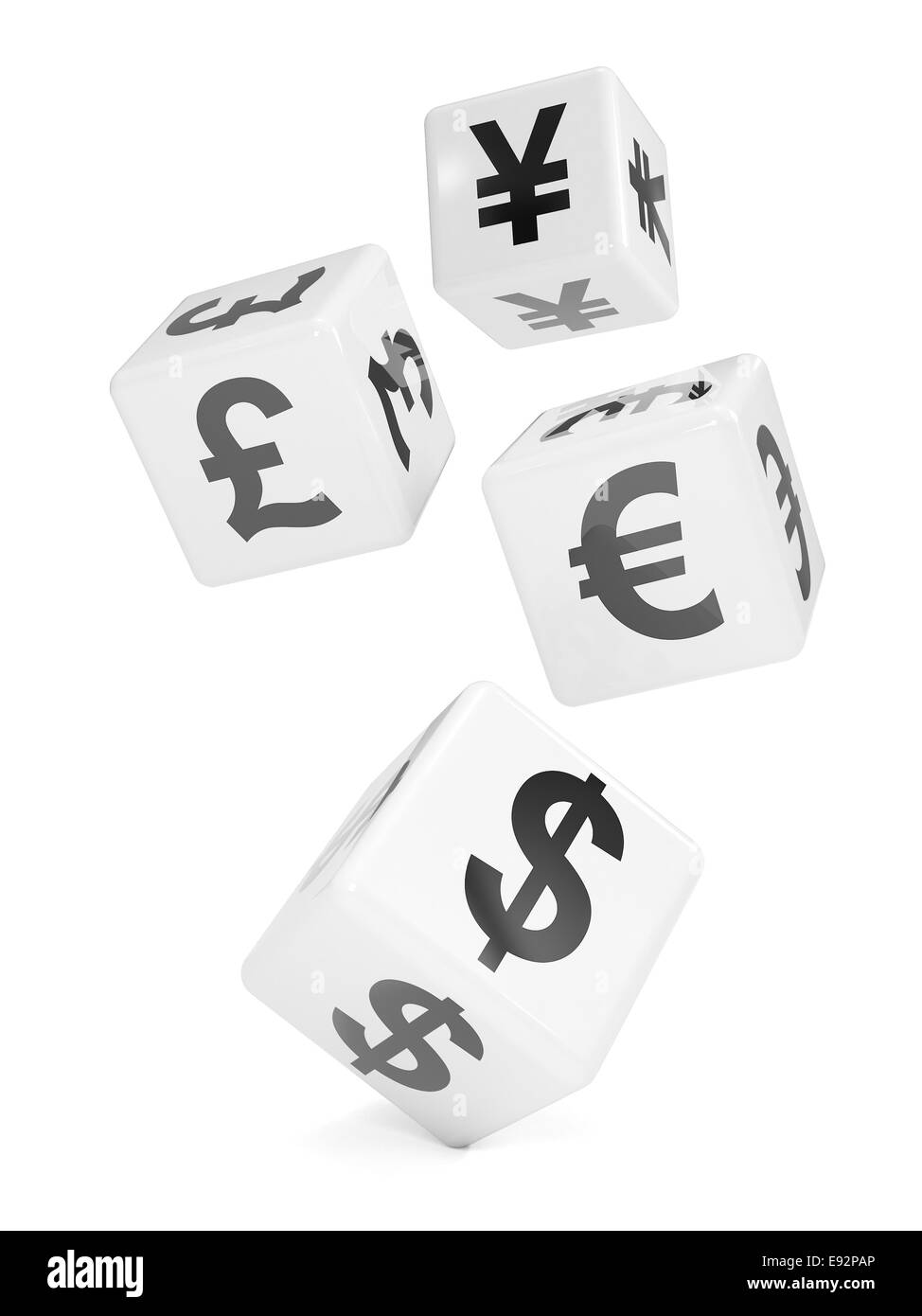 3d currency symbol symbols Black and White Stock Photos & Images - Alamy