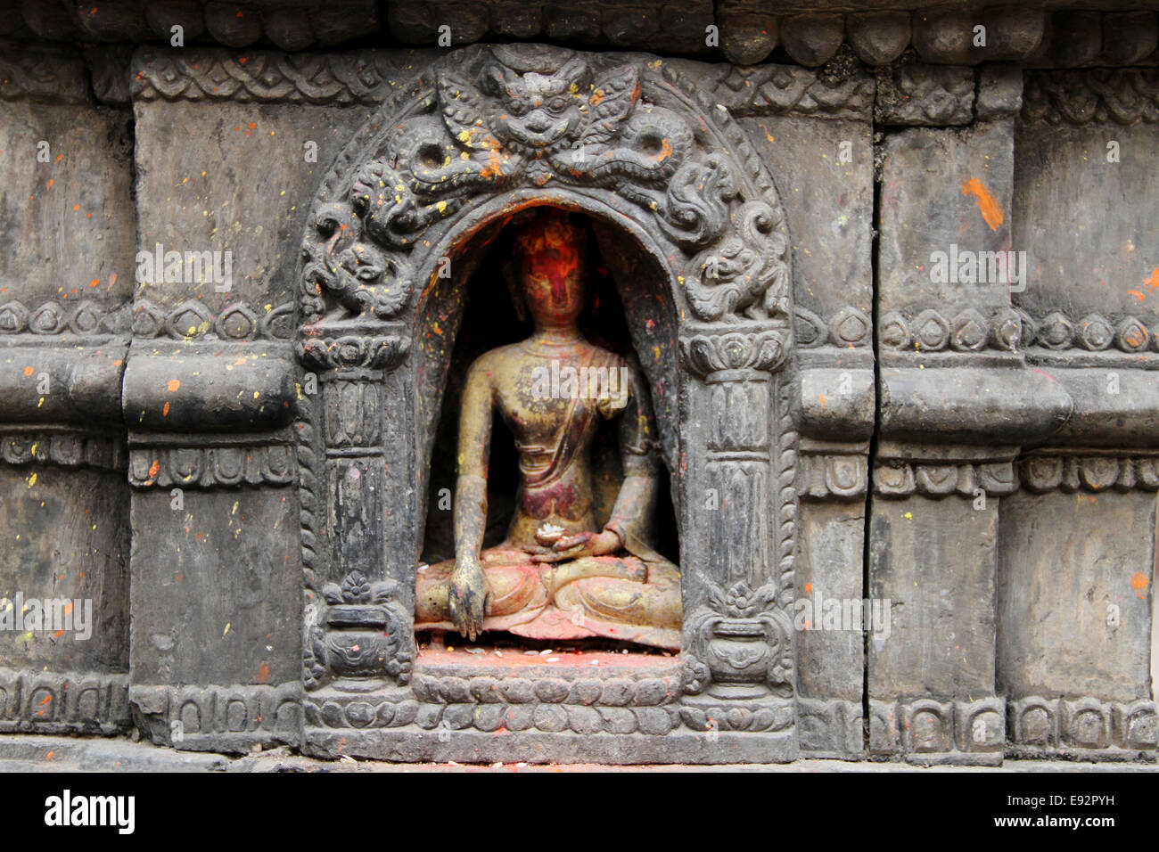 Small Buddhist statue, Patan, Kathmandu, Nepal Stock Photo Alamy