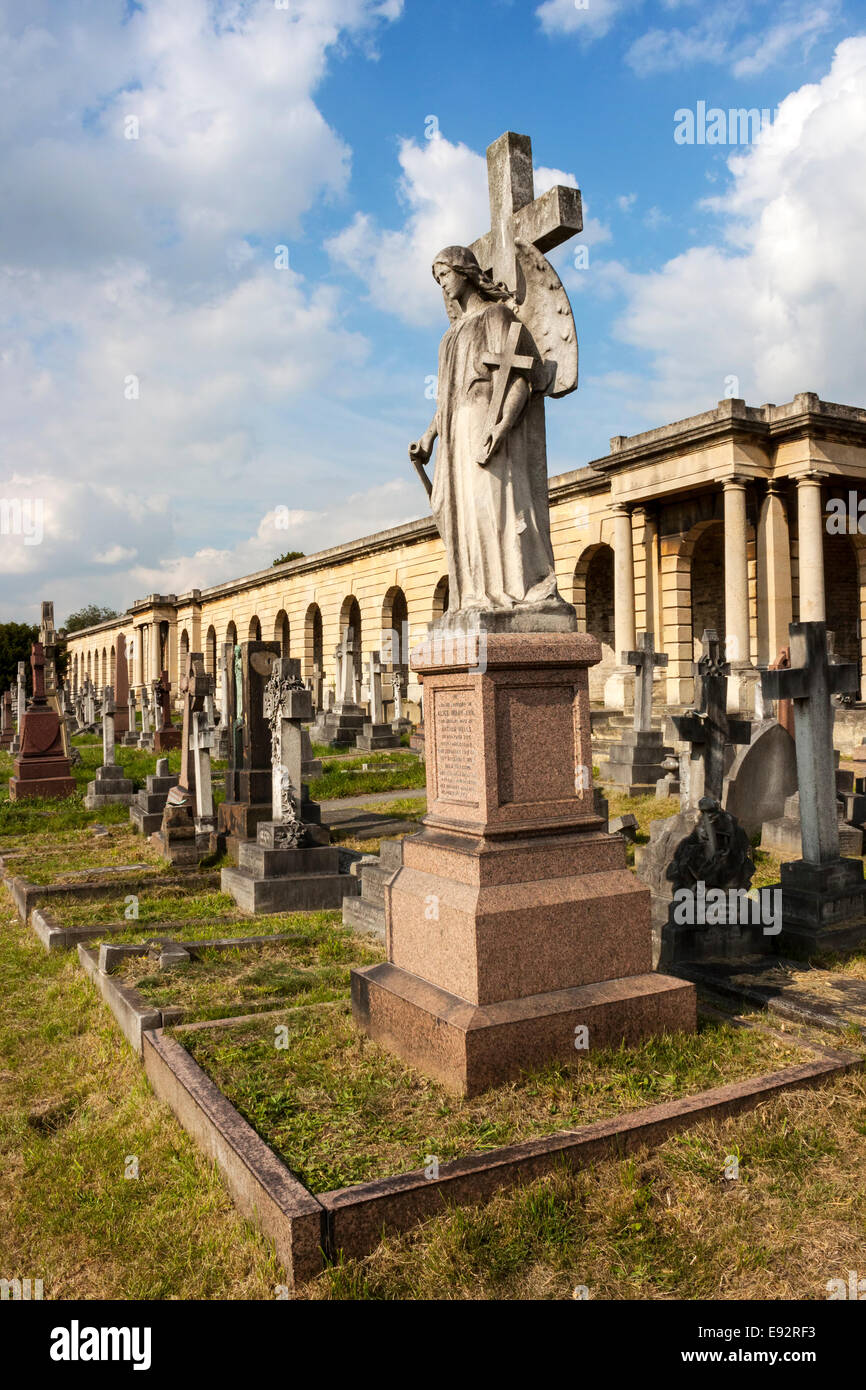 Brompton Cemetery, London Stock Photo