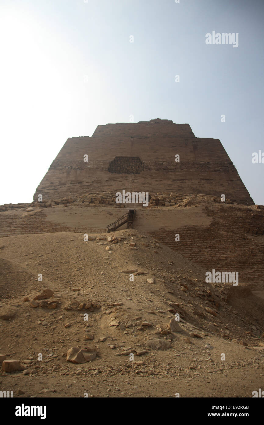 The pyramid of King Snefru (the first king of the 4th Dynasty, came to the throne around 2613 BC) Stock Photo