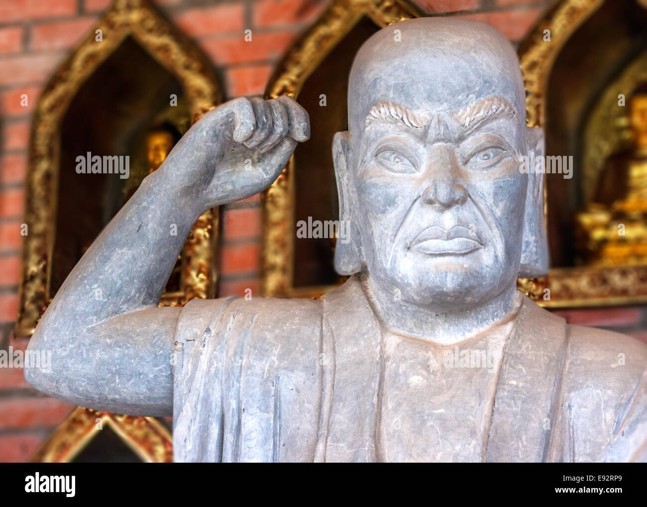 Close up of Buddhist Philosopher. Stock Photo