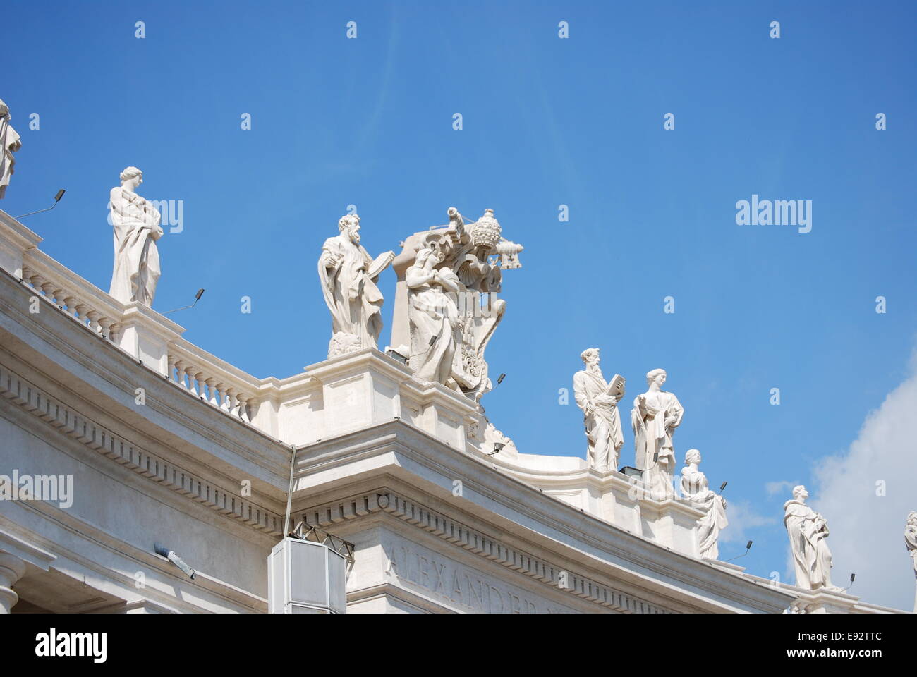 Vatican Saint Peter statue Stock Photo