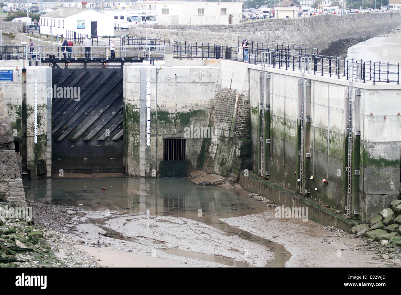 The Newly refurbished harbour now known as Porthcawl Marina Stock