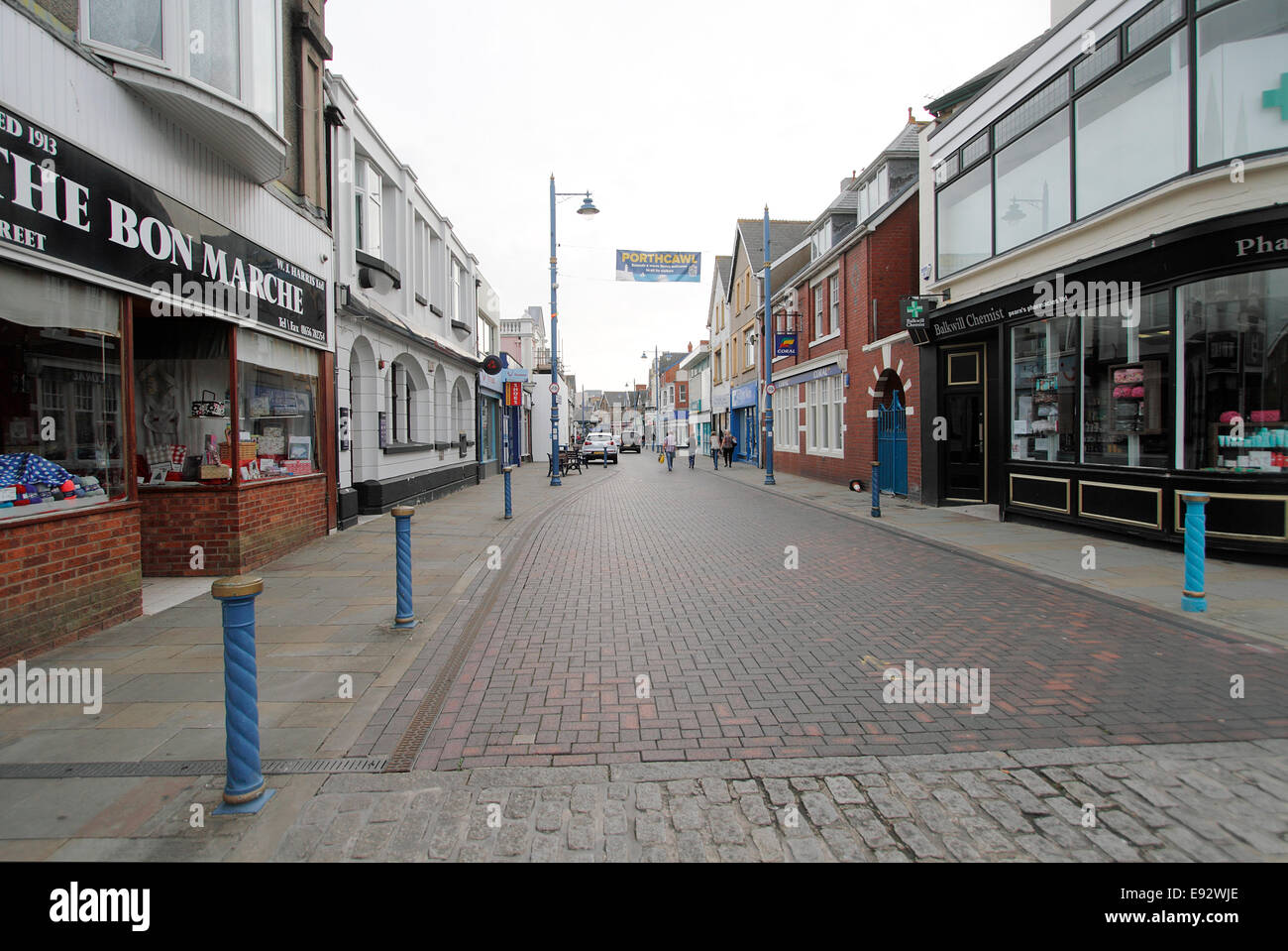 John Street Porthcawl the High street of the Welsh seaside town Stock Photo Alamy