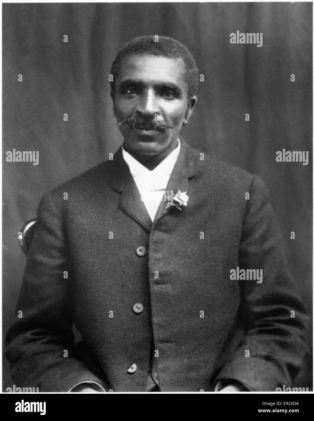 George Washington Carver (1861-1943), American Scientist, Botanist, Educator and Inventor, Portrait, Postcard, circa 1906 Stock Photo