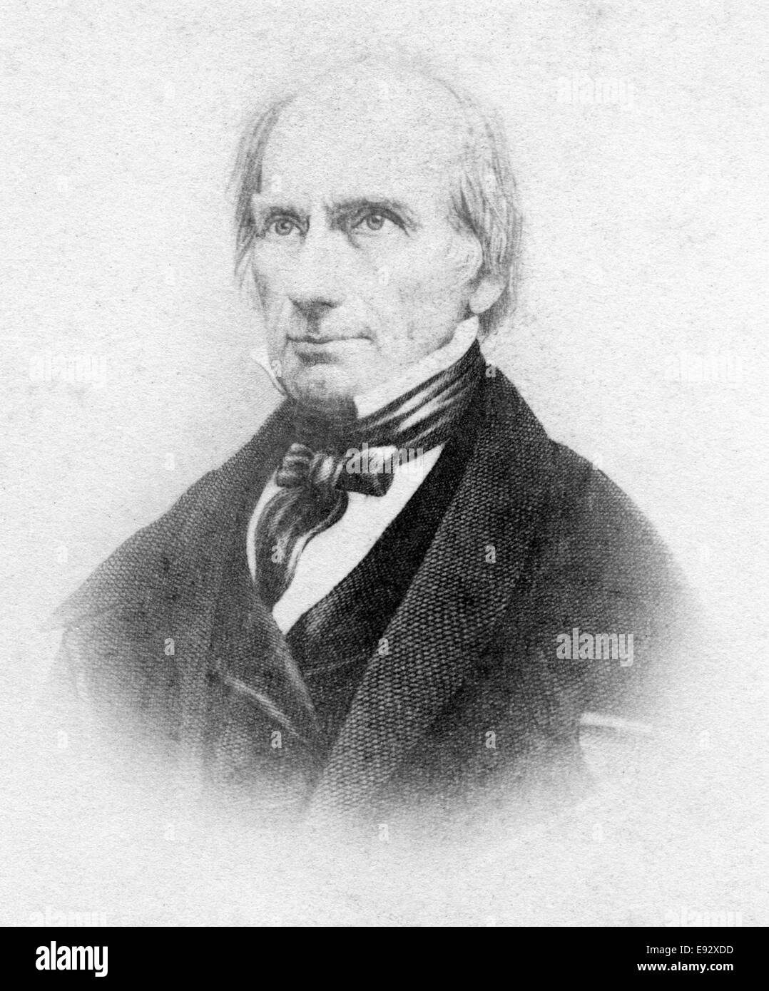 Henry Clay (1777-1852), American Lawyer, Politician, and Skilled Orator, Portrait, circa 1850 Stock Photo