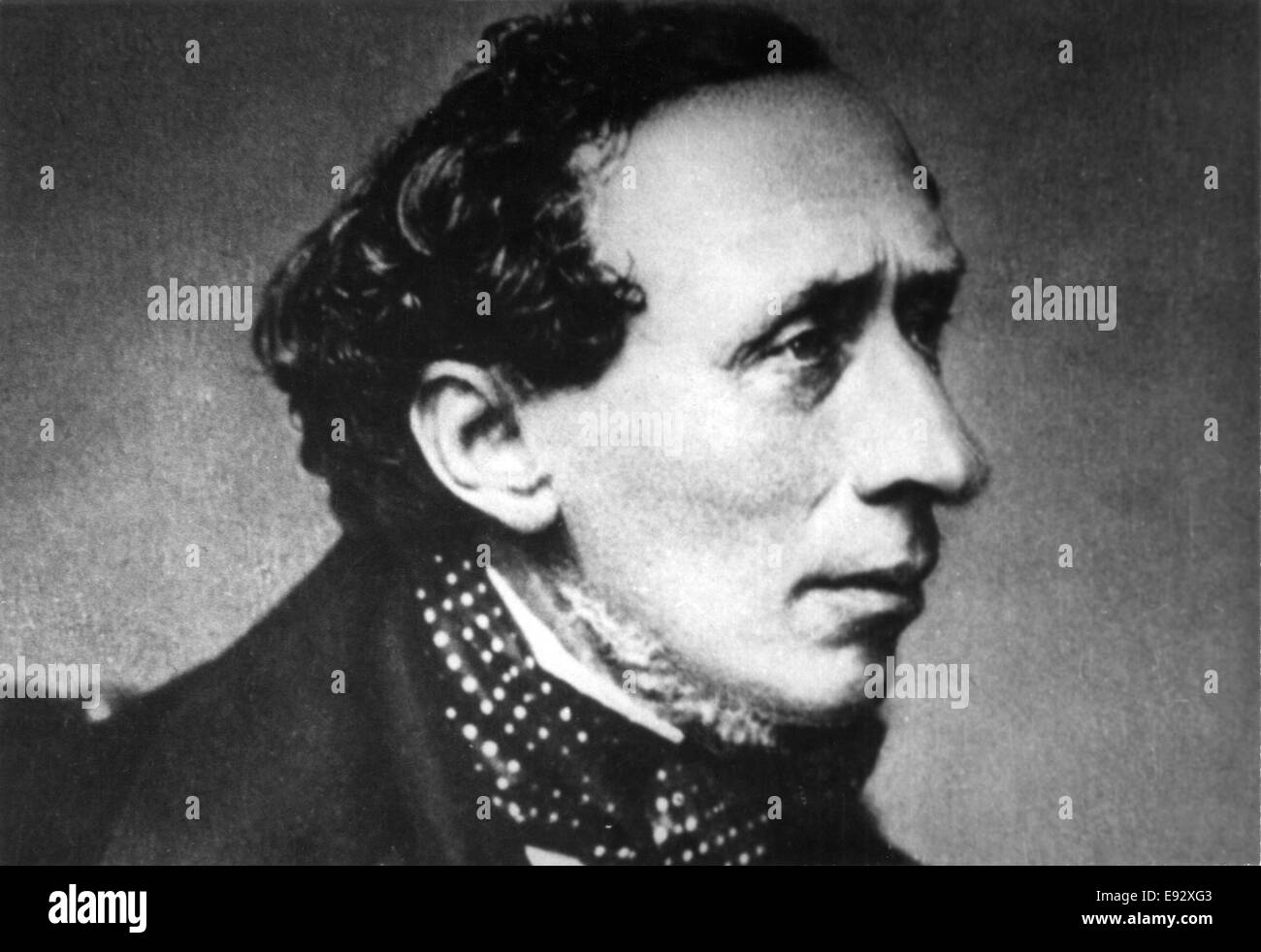 Portrait of Hans Christian Andersen [from Phrenological journal