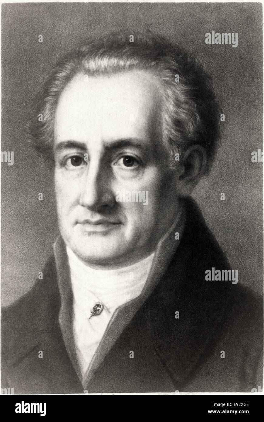 Johann Wolfgang von Goethe (1749-1832), German Writer and Statesman, Portrait, circa 1811 Stock Photo