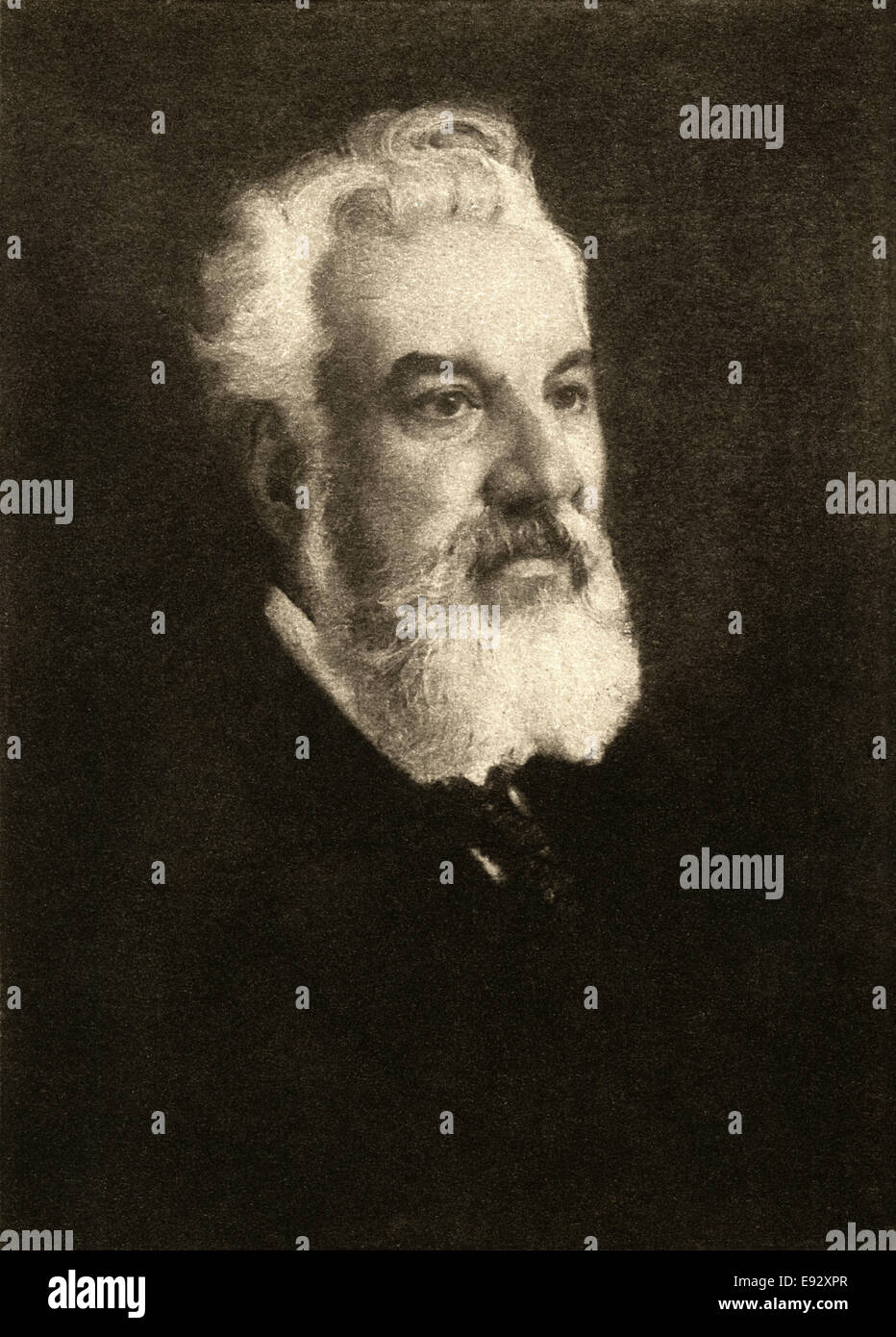 Alexander Graham Bell (1847-1922), Inventor of Telephone, Portrait Stock Photo