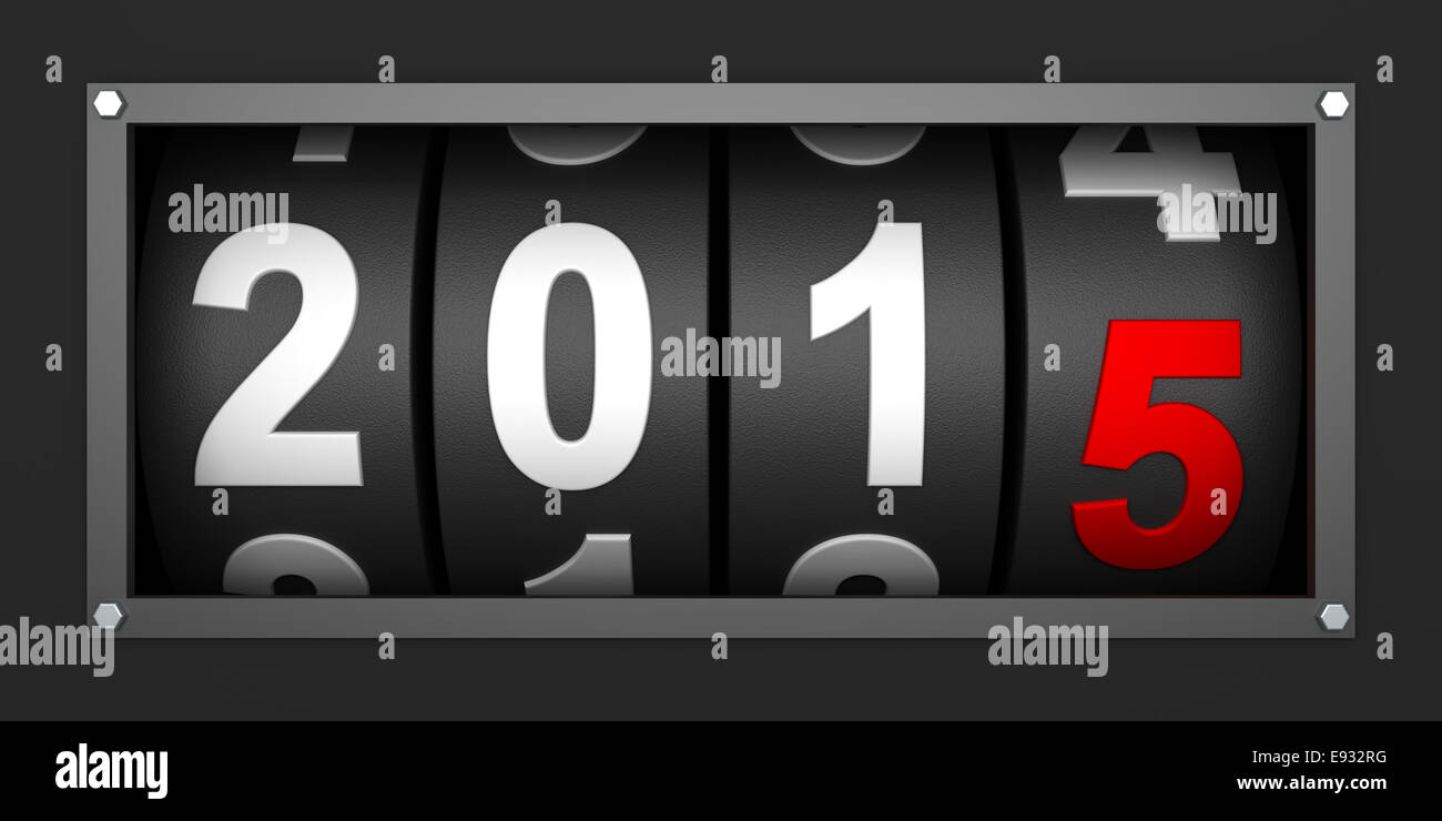 2015 New year countdown timer Stock Photo