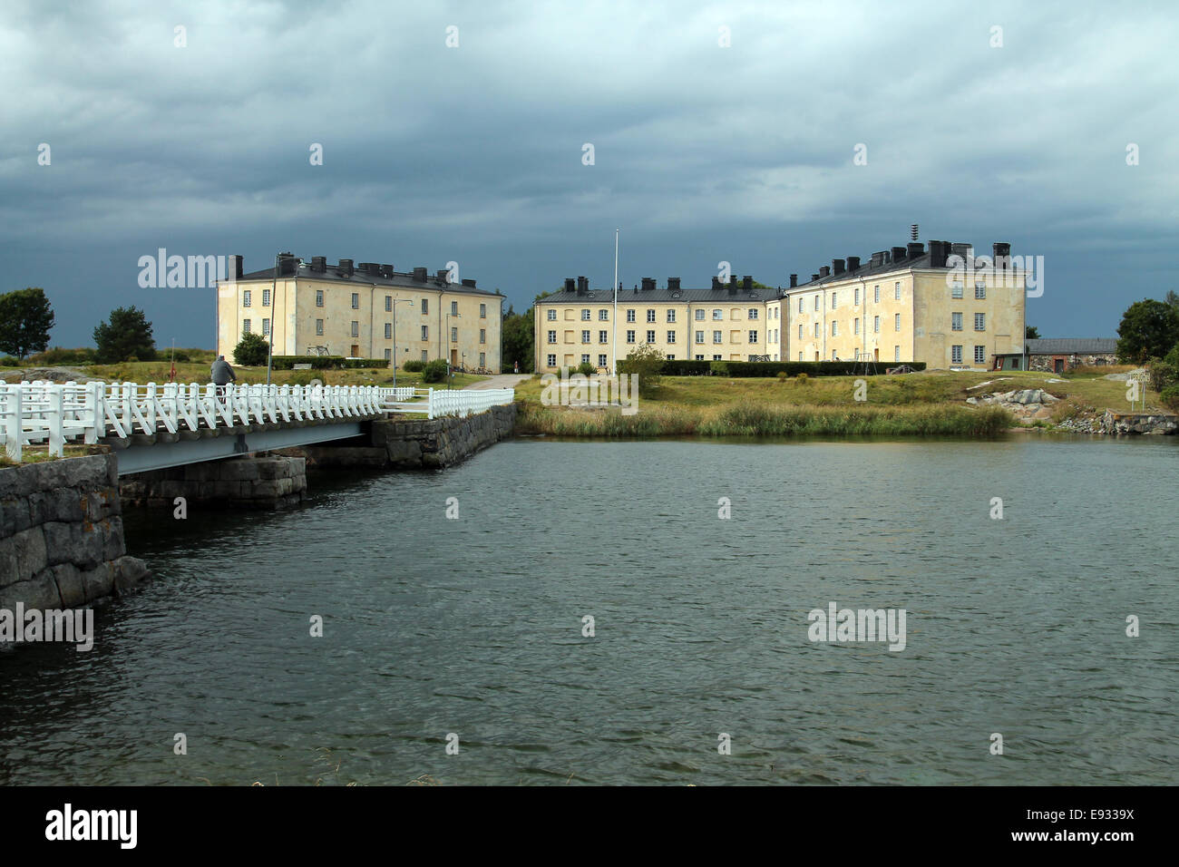UNESCO protected houses in Helsinki, FInland Stock Photo
